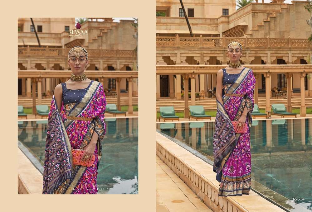 Rewaa Shahi Patola Traditional Silk Saree Wholesale catalog