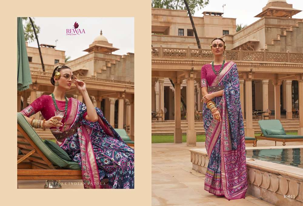 Rewaa Shahi Patola Traditional Silk Saree Wholesale catalog