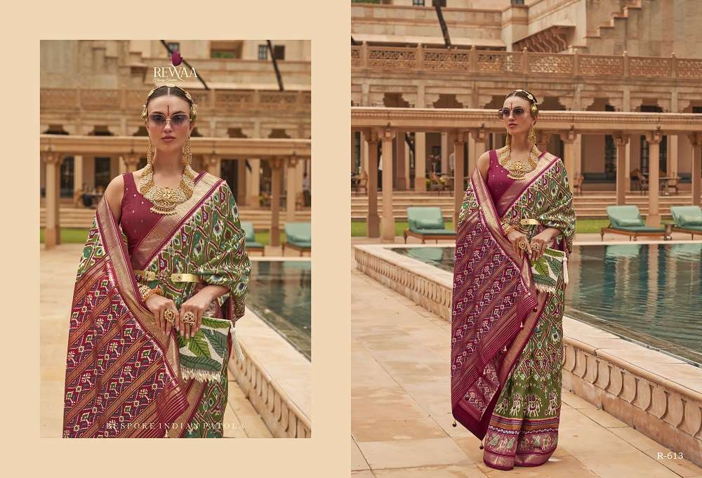 Rewaa Shahi Patola Traditional Silk Saree Wholesale catalog