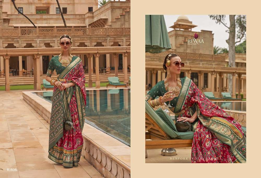 Rewaa Shahi Patola Traditional Silk Saree Wholesale catalog