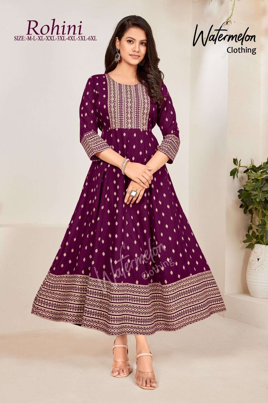 ROHINI HEAVY RAYON GOLD KHADI PRINT NECK HANDWORK KURTI Wholesale catalog