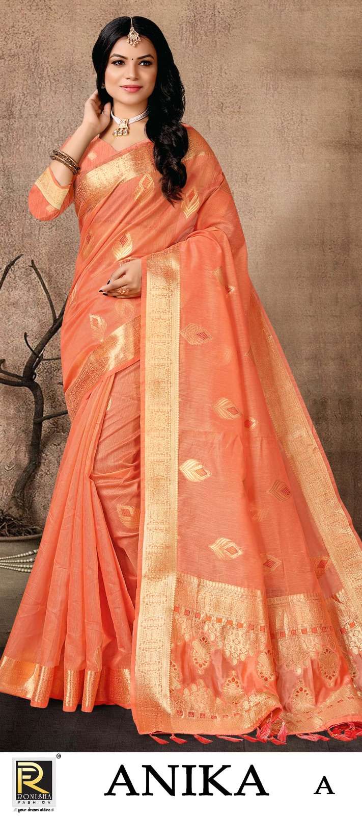 Ronisha Anika Designer Banarasi Silk Saree Collection Wholesale catalog