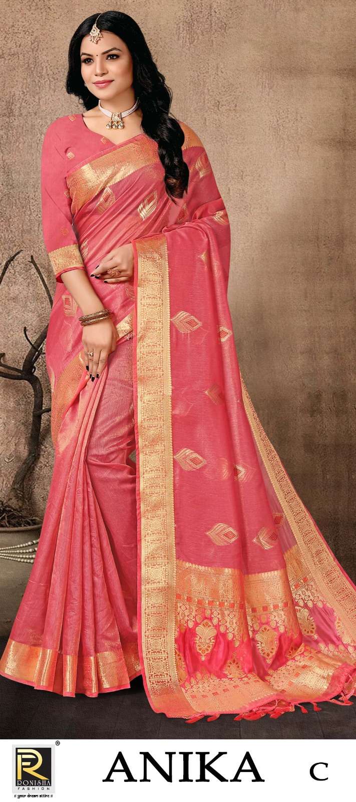 Ronisha Anika Designer Banarasi Silk Saree Collection Wholesale catalog