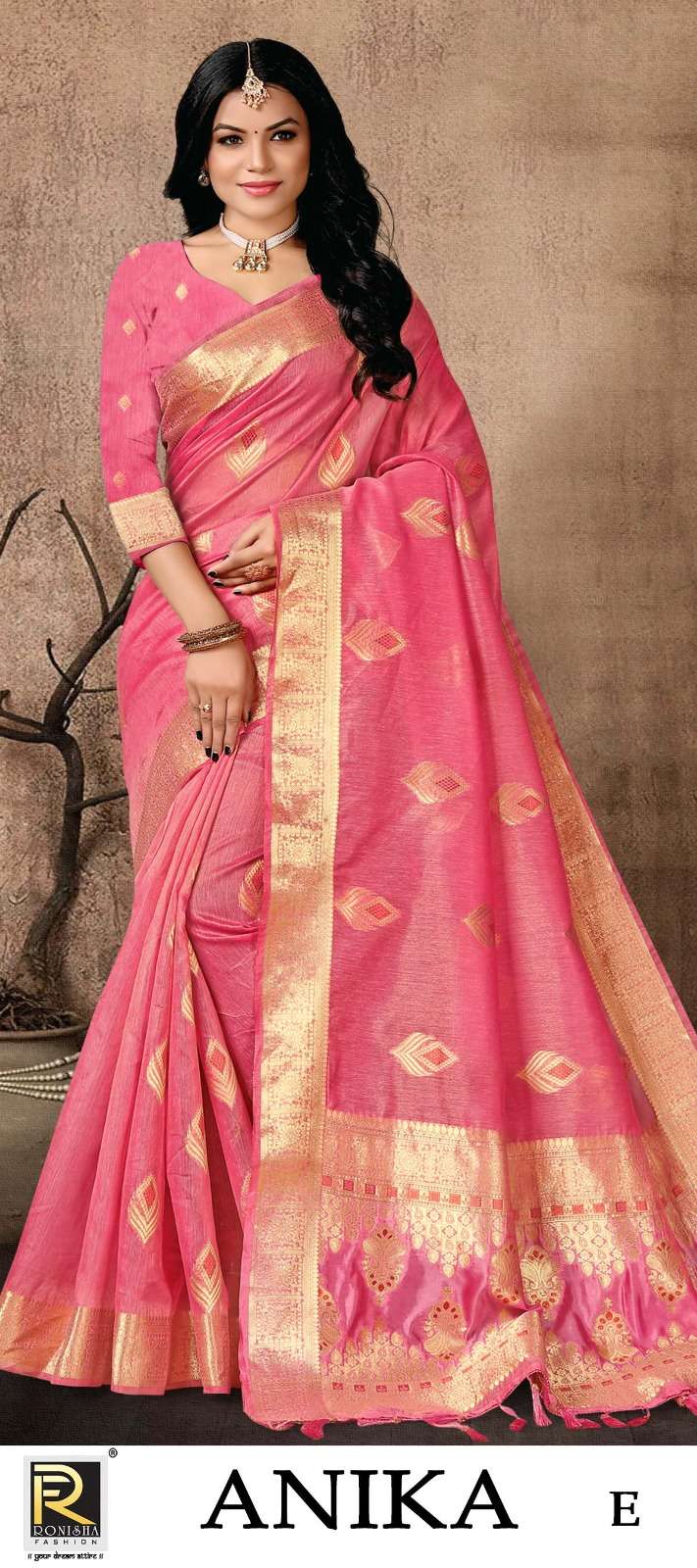 Ronisha Anika Designer Banarasi Silk Saree Collection Wholesale catalog