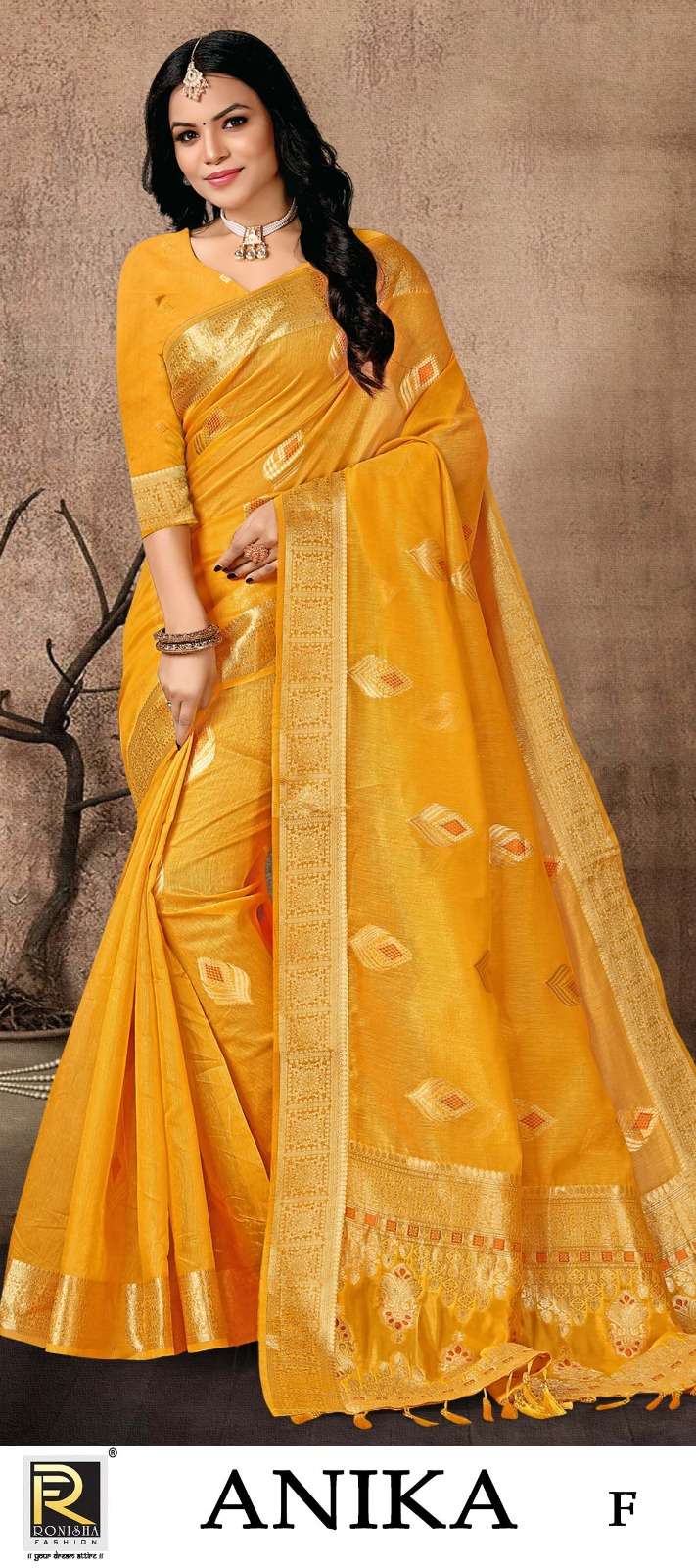 Ronisha Anika Designer Banarasi Silk Saree Collection Wholesale catalog