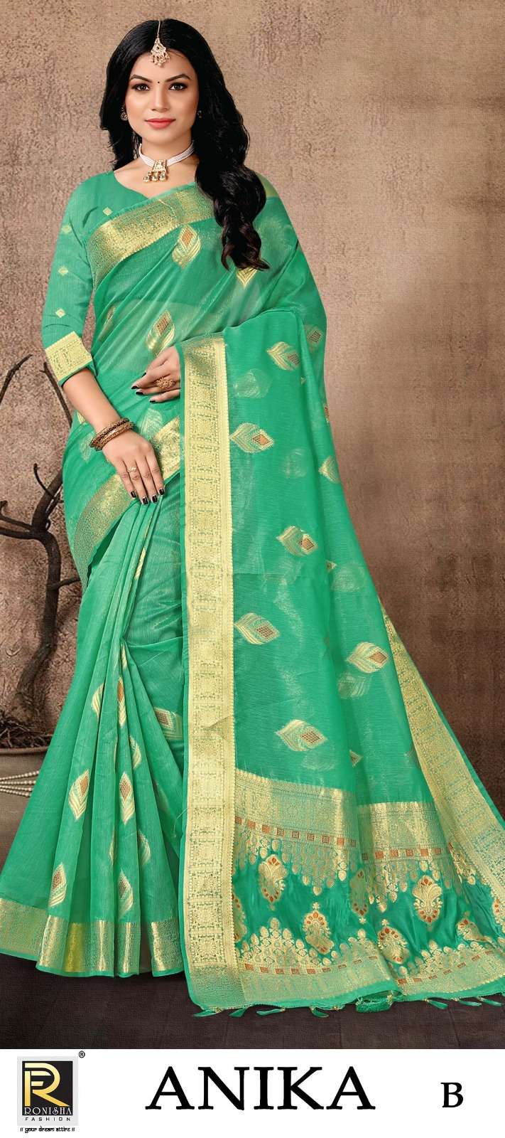 Ronisha Anika Designer Banarasi Silk Saree Collection Wholesale catalog