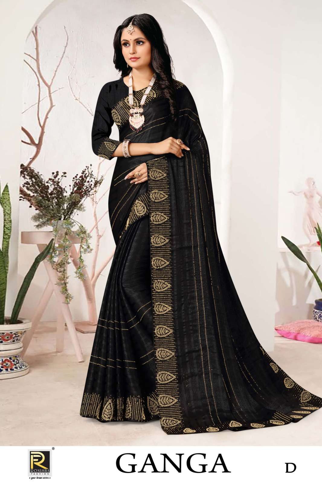 Ronisha Ganga Fancy Designer Saree Wholesale catalog