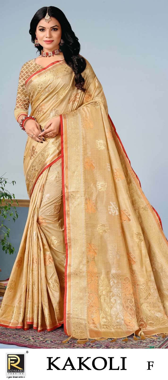 Ronisha Kakoli Banarasi Silk Designer Saree Wolesale catalog