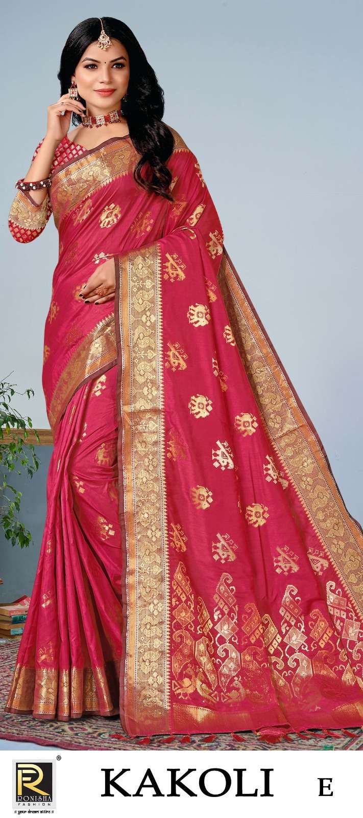 Ronisha Kakoli Banarasi Silk Designer Saree Wolesale catalog