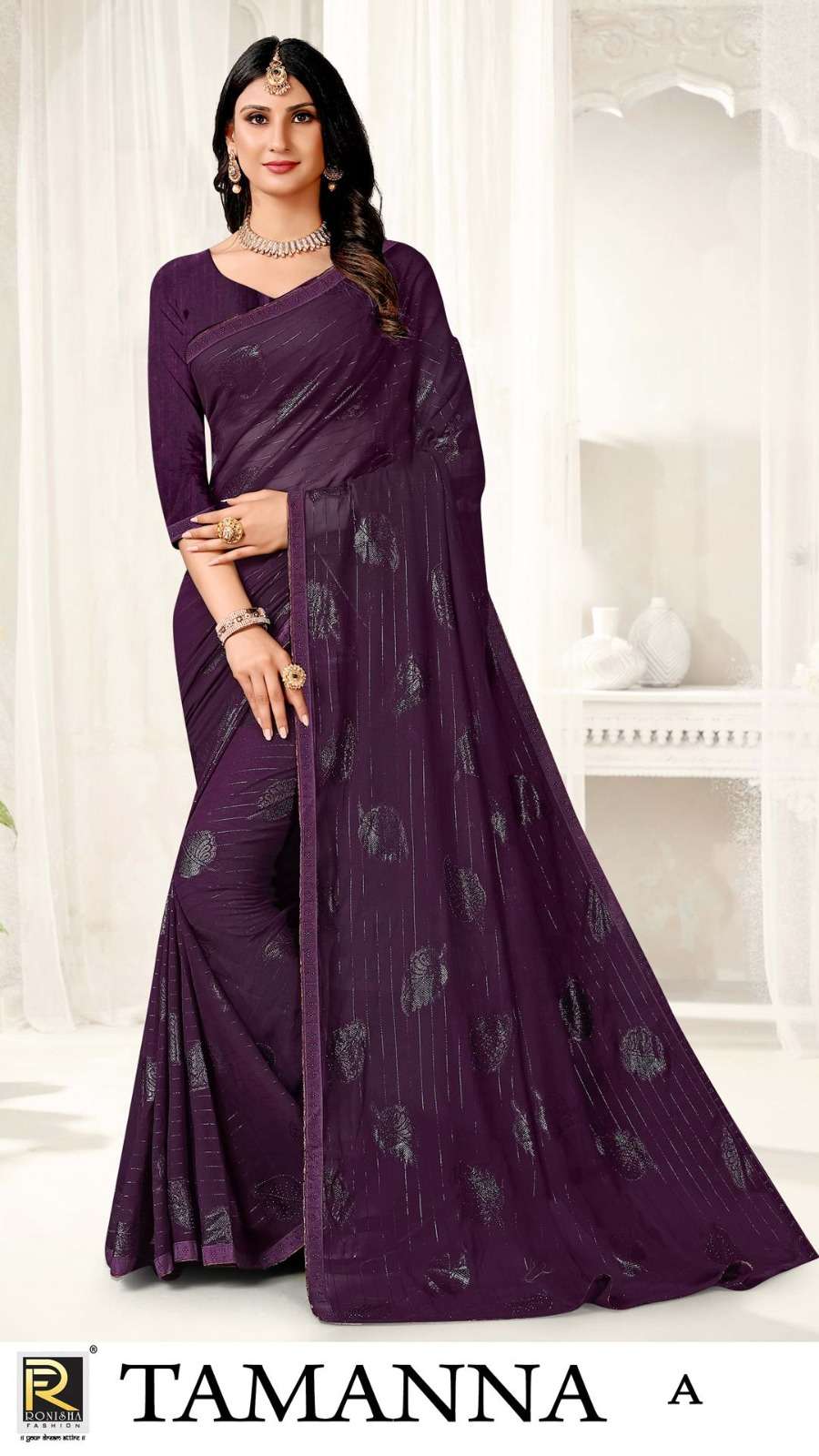 Ronisha Tamanna Fancy Exclusive Designer Saree Wholesale catalog