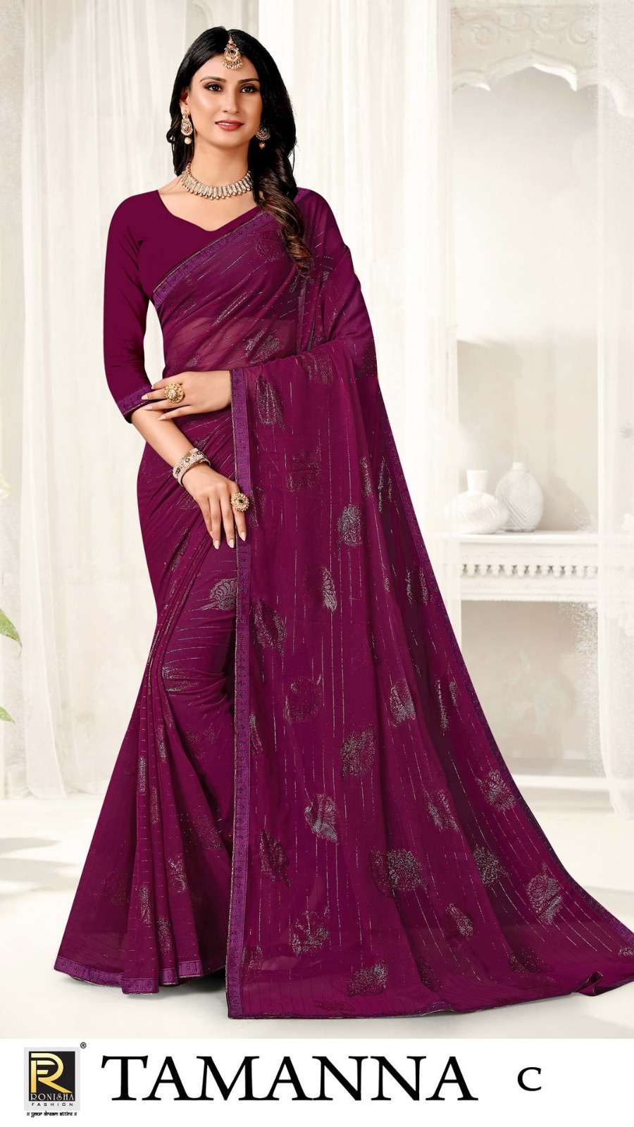 Ronisha Tamanna Fancy Exclusive Designer Saree Wholesale catalog