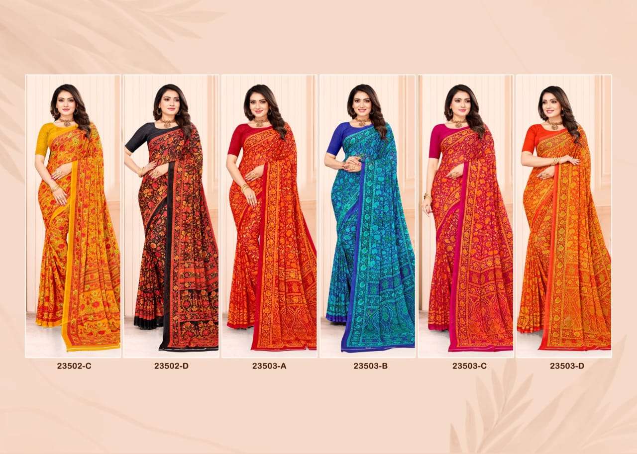 Ruchi Star Chiffon 102 Casual Printed Chiffon Saree Wholesale catalog
