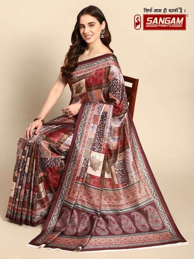 Sangam Pashmina Silk Vol 2 Digital Printed Saree Wholesale catalog