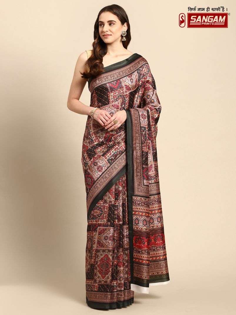 Sangam Pashmina Silk Vol 2 Digital Printed Saree Wholesale catalog