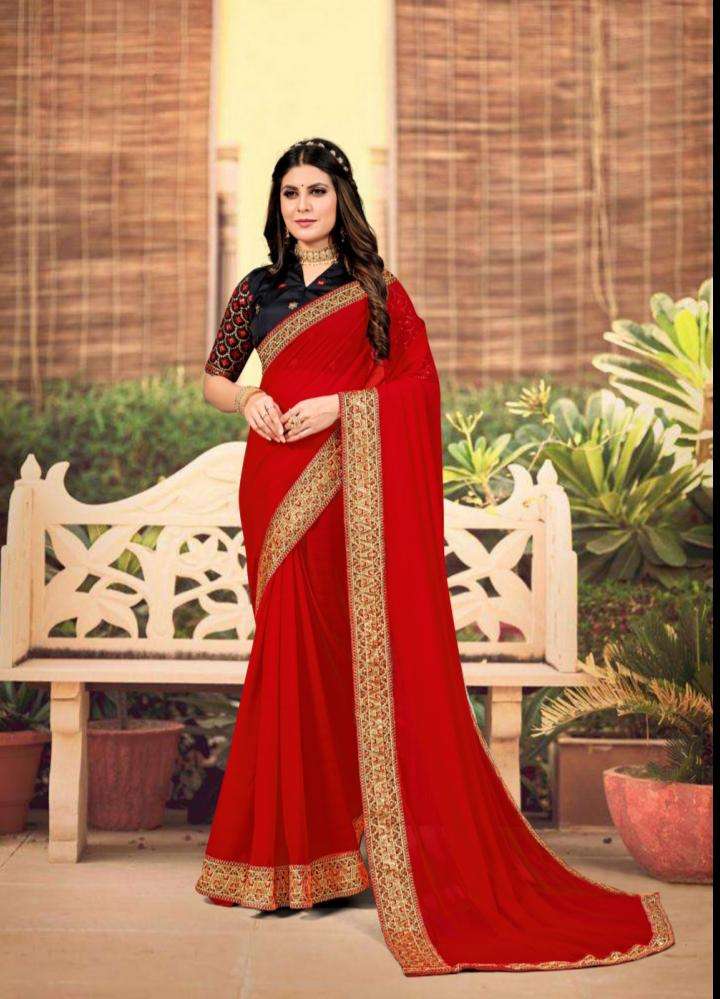 Saroj Aanandi Occasional Designer Silk Saree Wholesale catalog