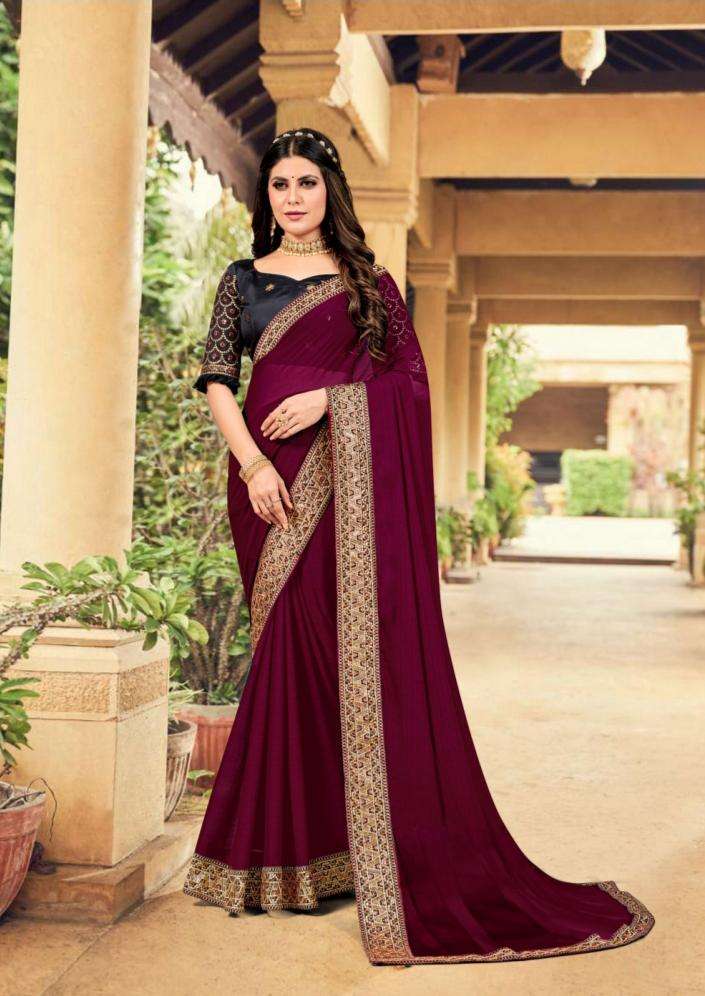 Saroj Aanandi Occasional Designer Silk Saree Wholesale catalog
