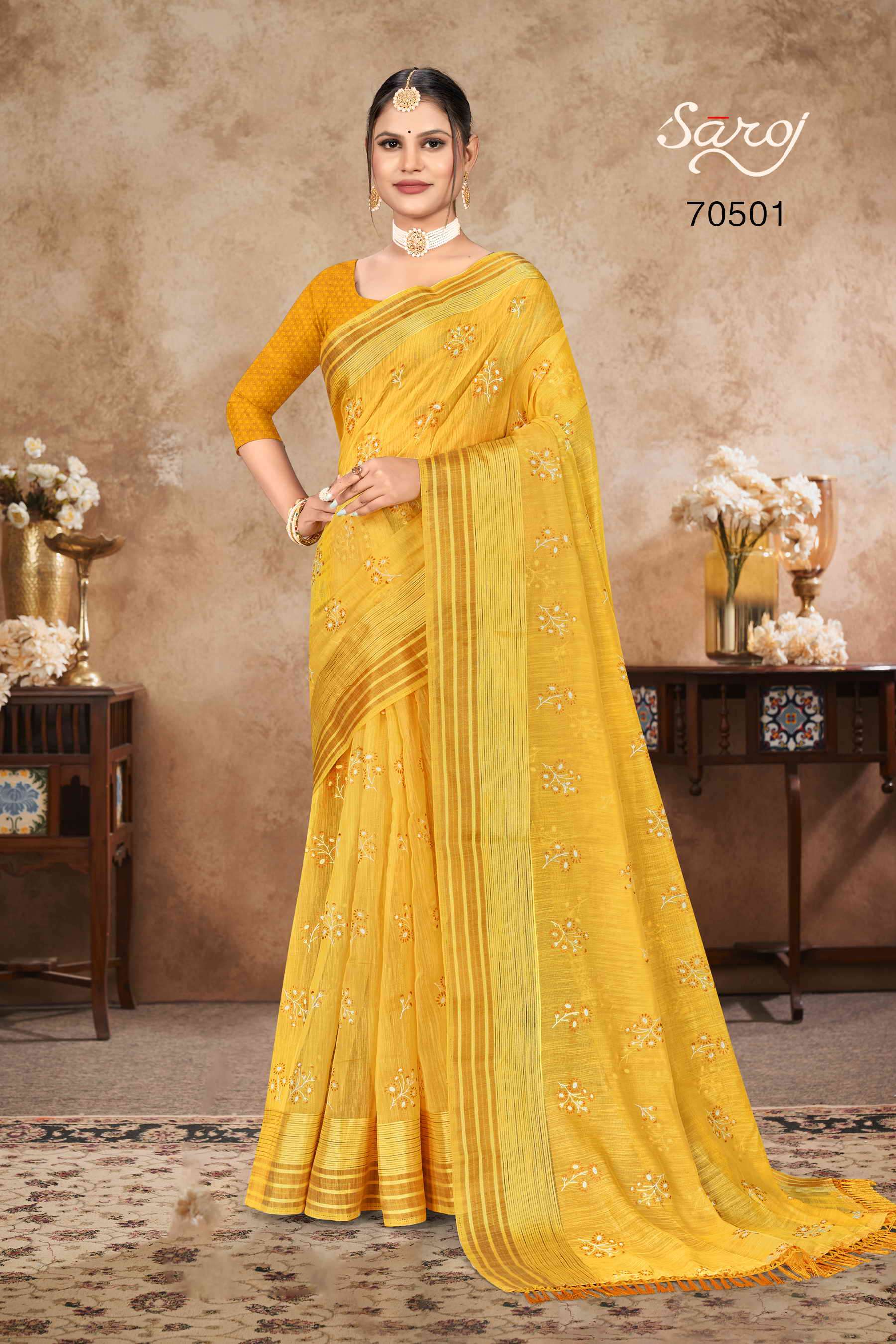 Saroj Kosa Cotton Vol-1 Designer Cotton Saree Wholesale catalog