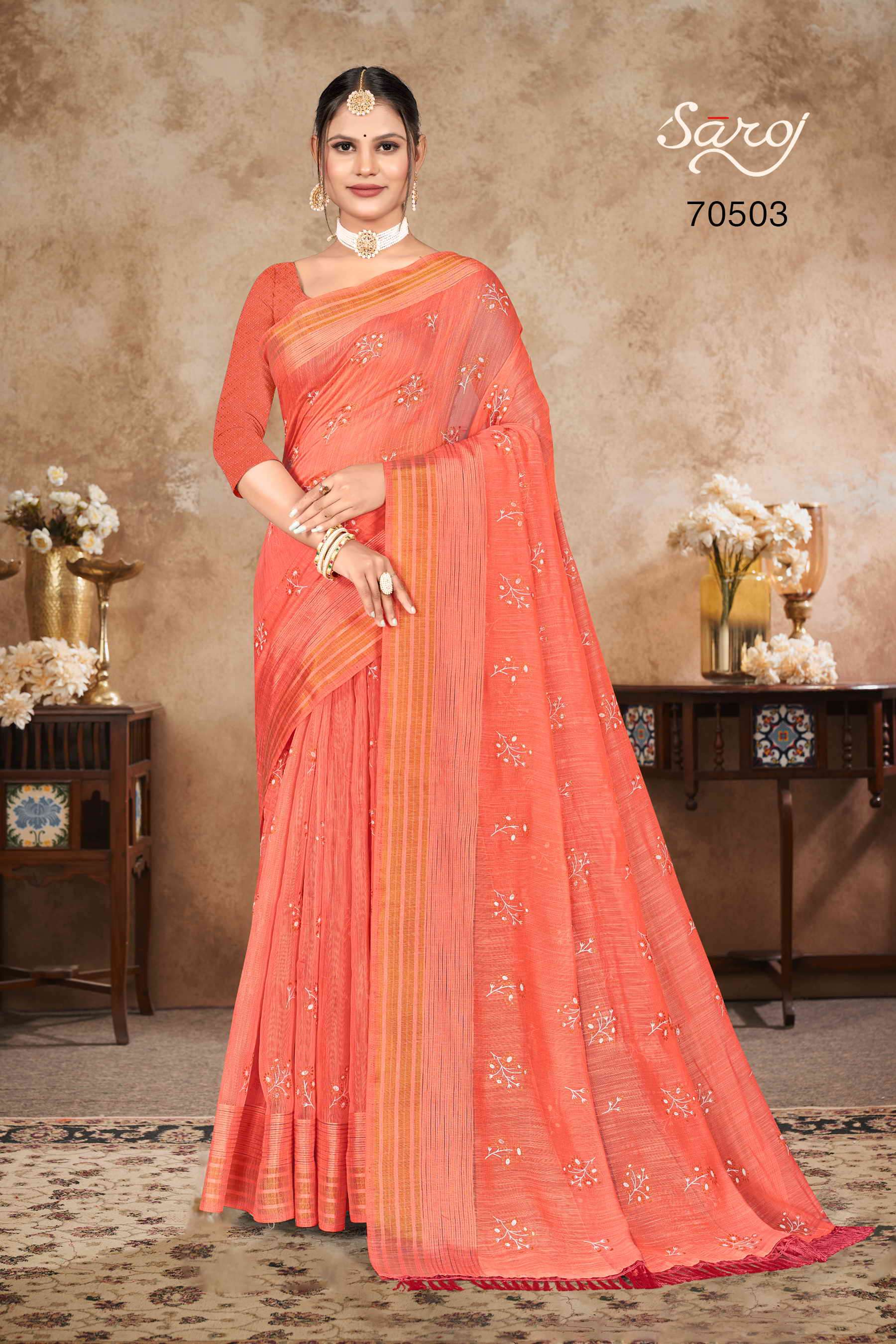 Saroj Kosa Cotton Vol-1 Designer Cotton Saree Wholesale catalog