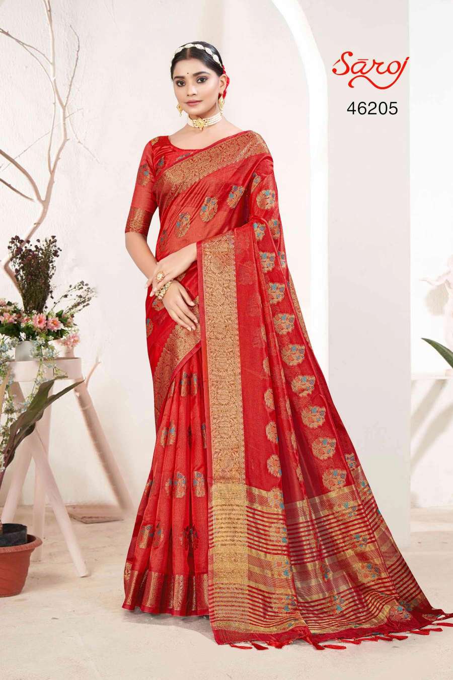 Saroj Mahrabaa Designer Organza Silk Saree Wholesale catalog