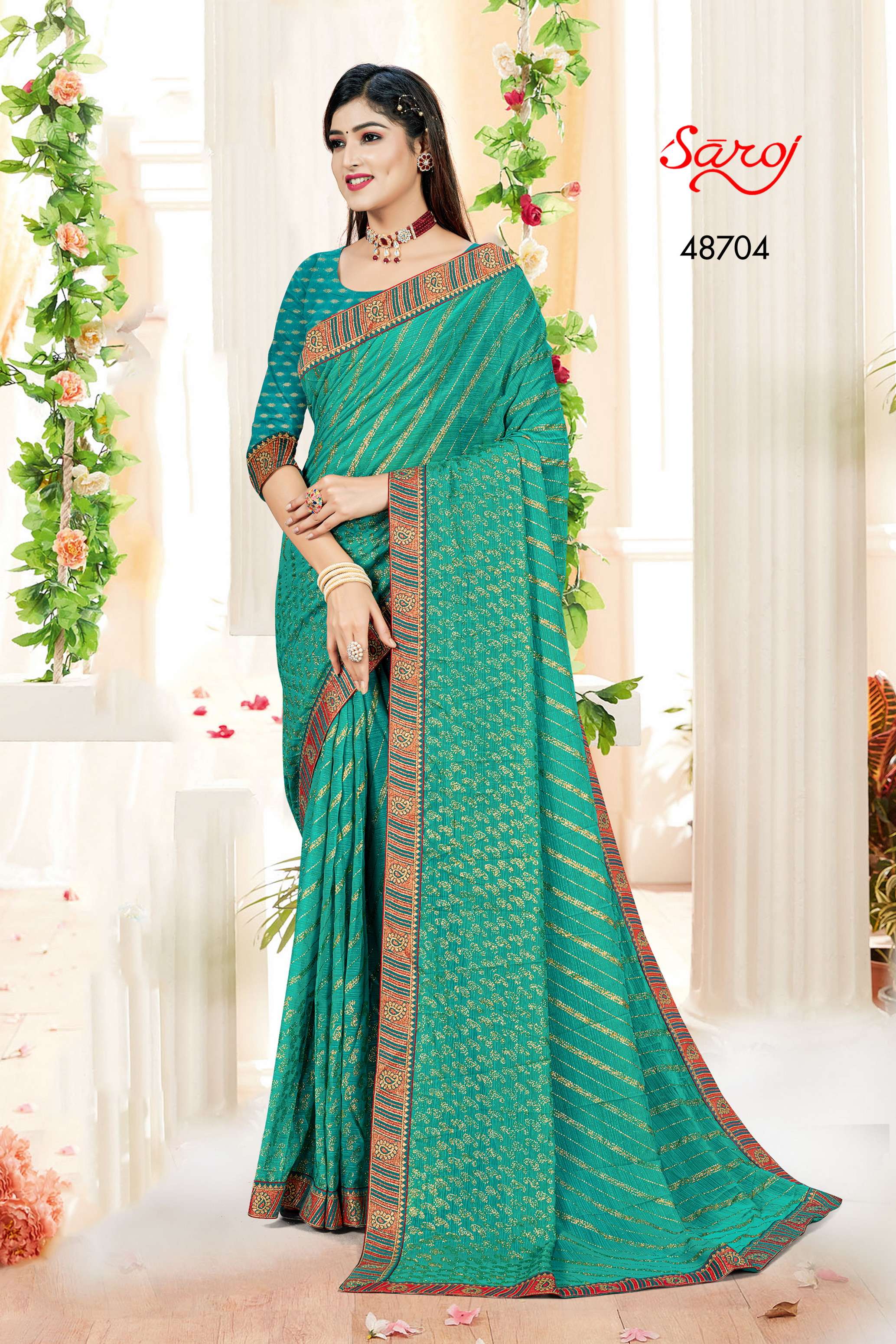 Saroj Prime Time Vol 1 Designer Chiffon Saree Wholesale catalog