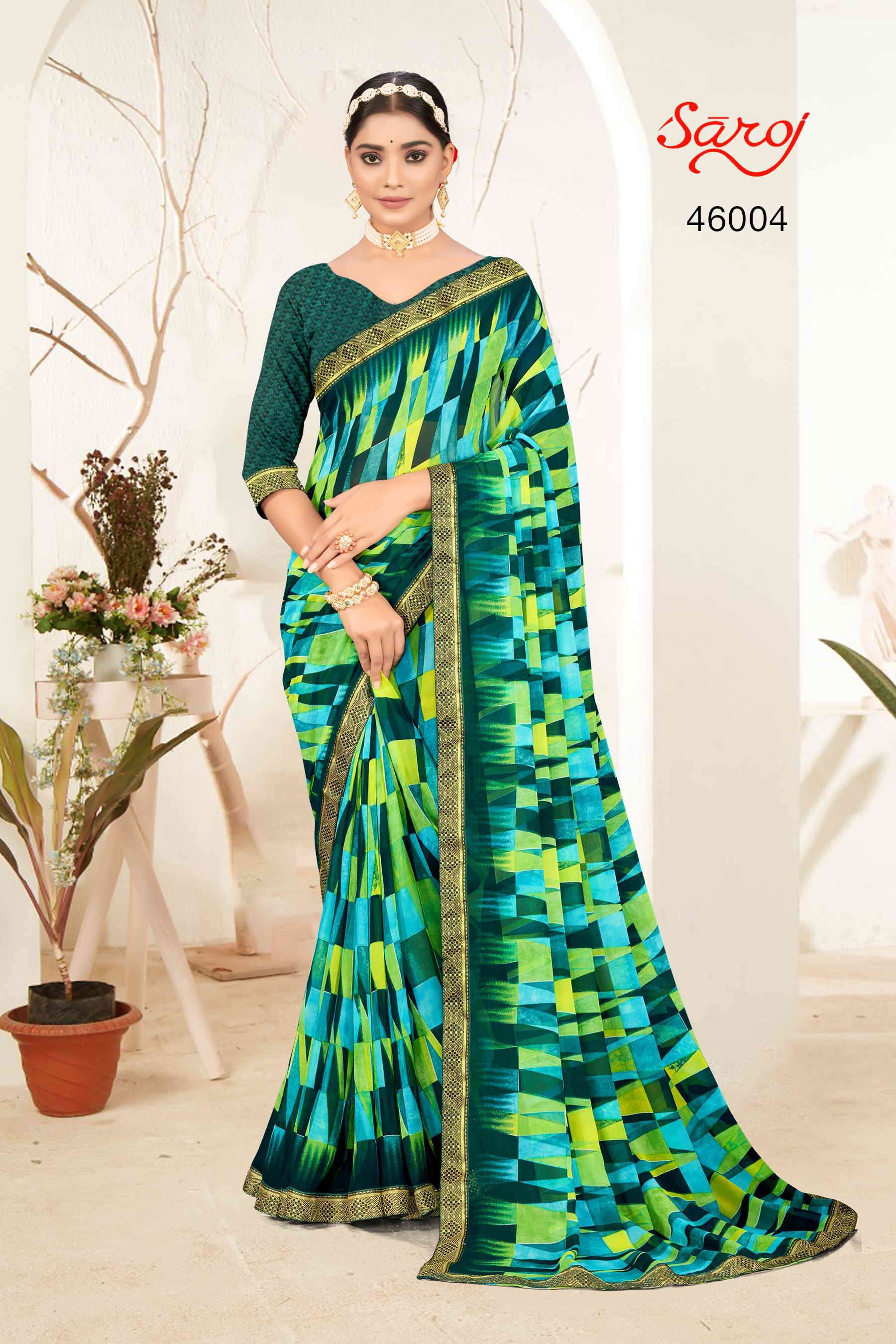 Saroj Sweet Melody Printed Georgette Saree Wholesale catalog