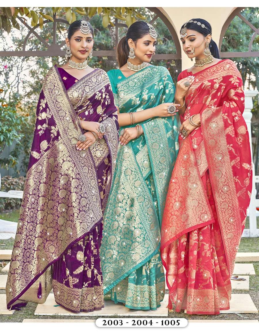 Saroj textile presents Chaaru Vol 2 Banarasi sarees catalogue