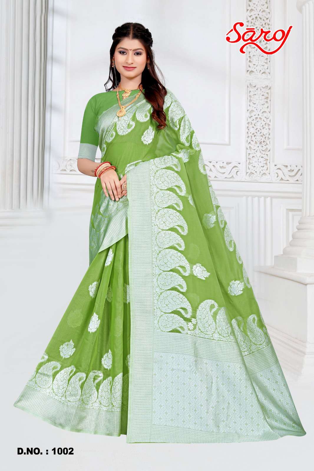 Saroj textile presents Madhuvanti vol-1 Cotton Designer sarees catalogue