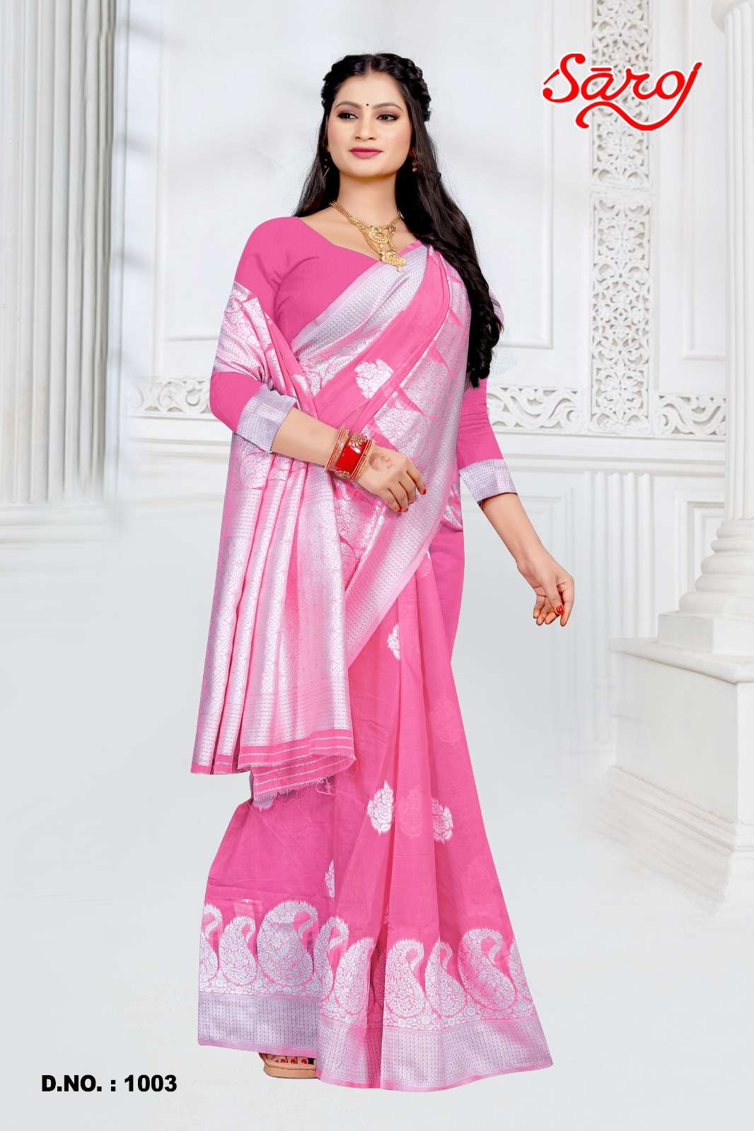 Saroj textile presents Madhuvanti vol-1 Cotton Designer sarees catalogue