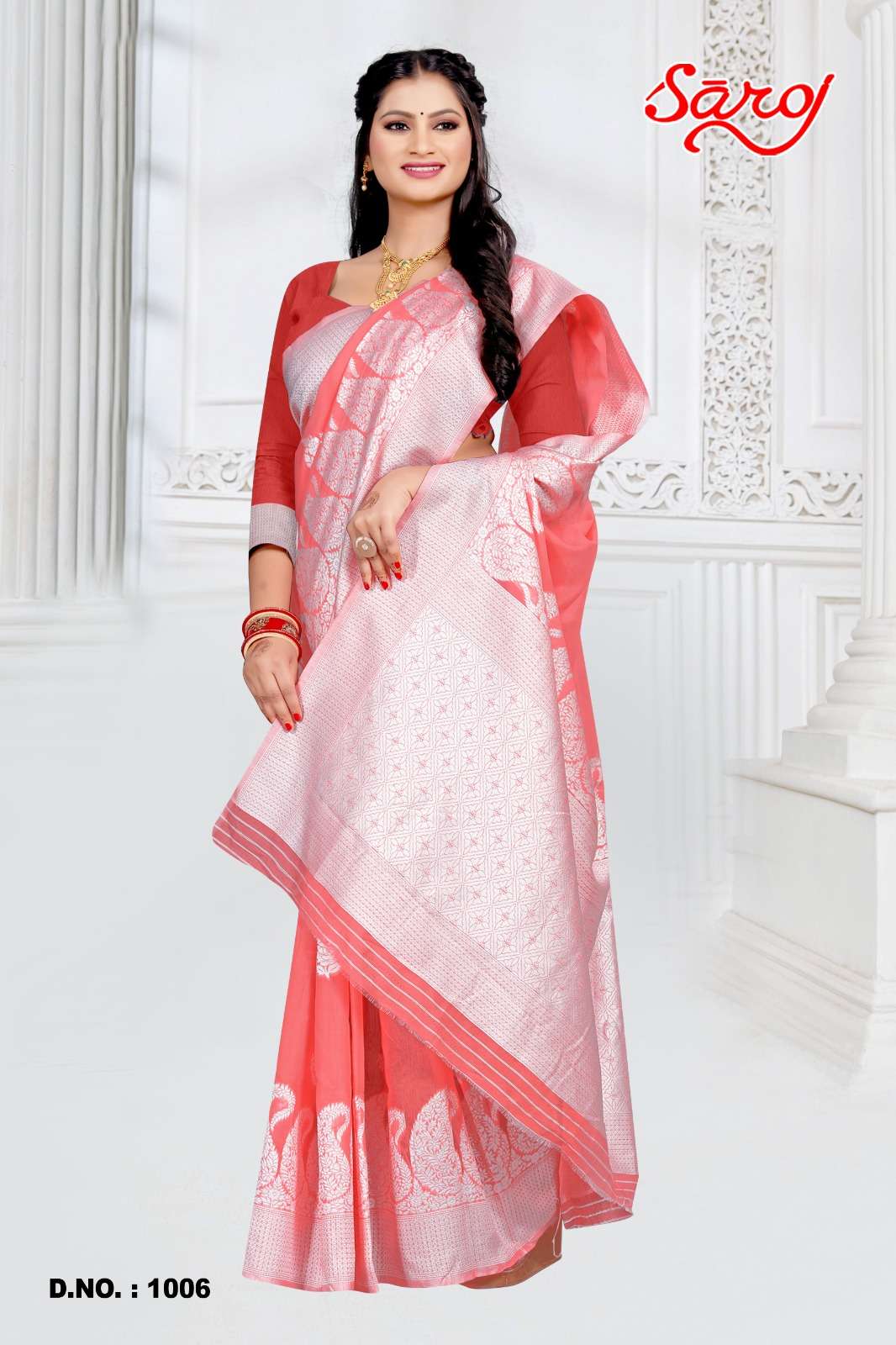 Saroj textile presents Madhuvanti vol-1 Cotton Designer sarees catalogue