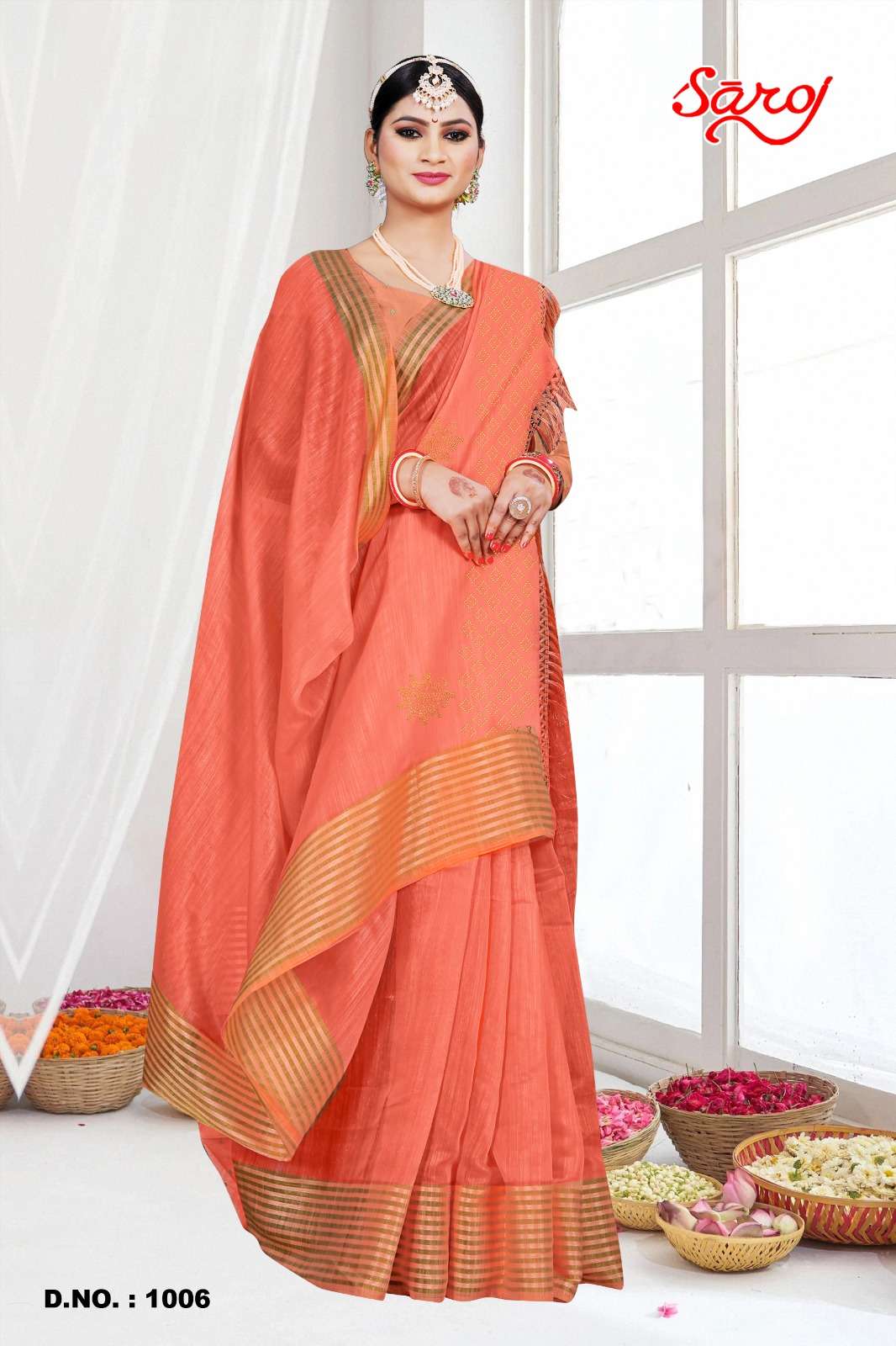 Saroj textile presents Mahotsav vol-2 cotton sarees catalogue