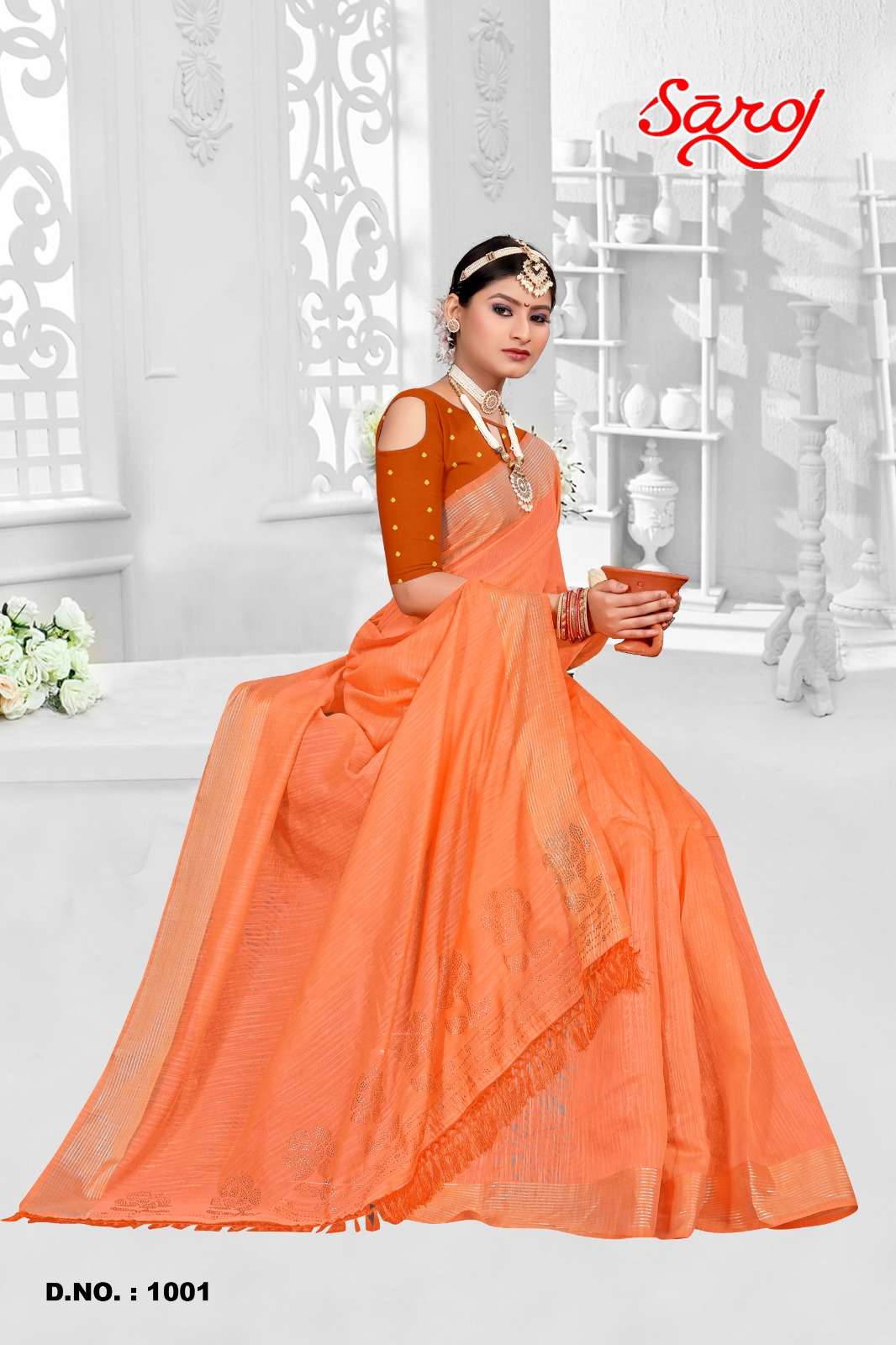Saroj textile presents Mahotsav vol-3 cotton sarees catalogue