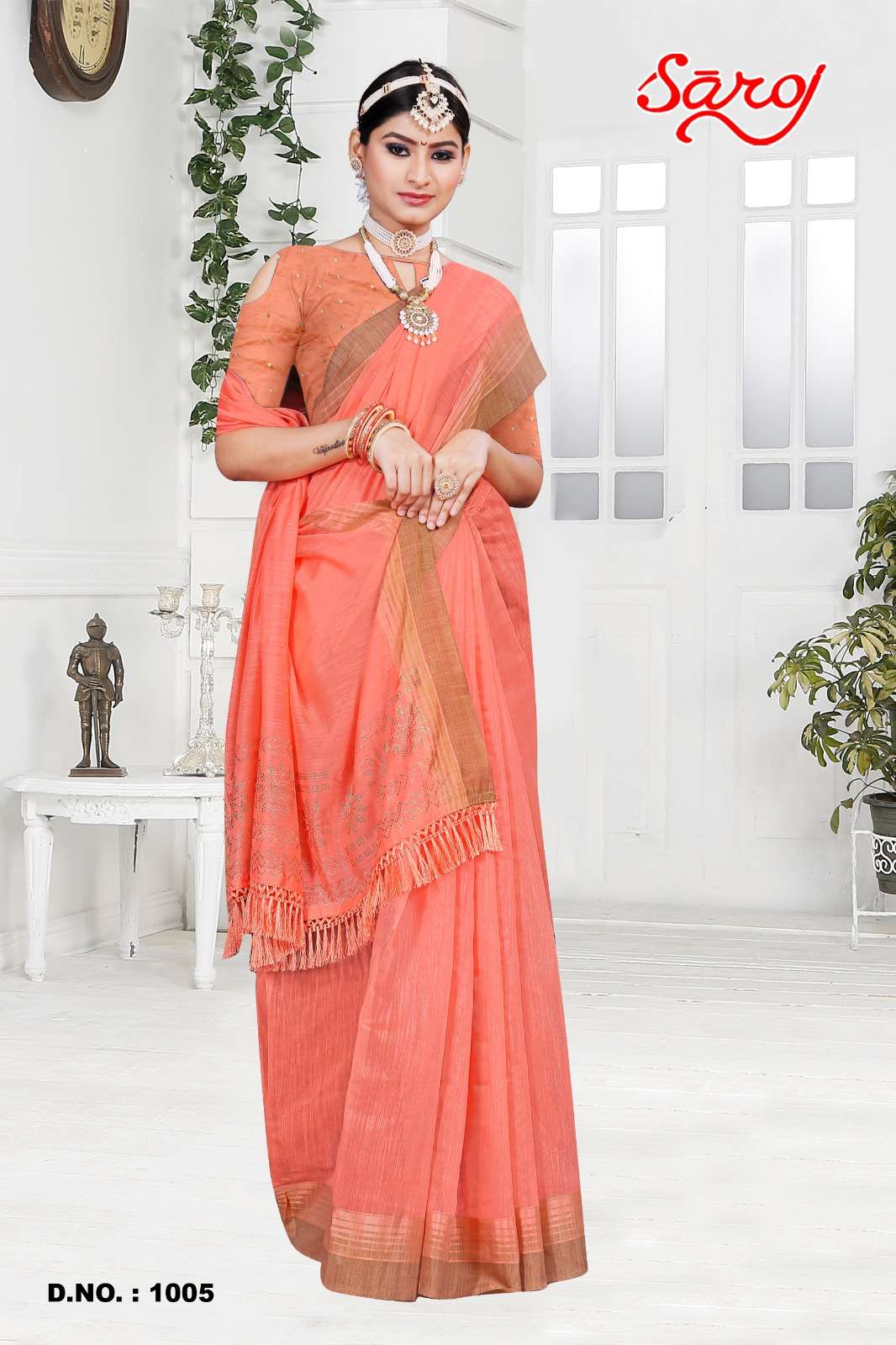 Saroj textile presents Mahotsav vol-4 cotton sarees catalogue