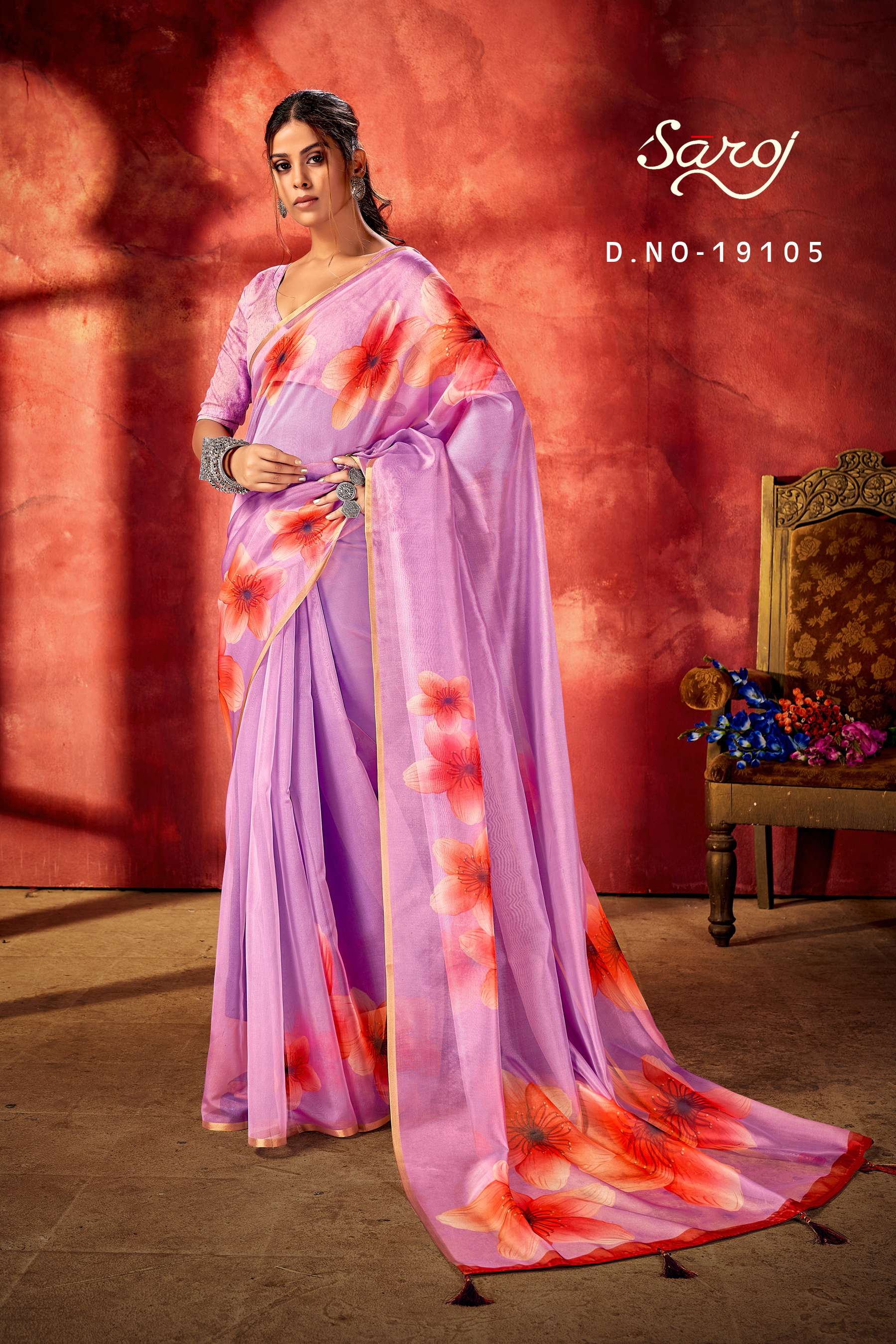 Saroj textile presents Raaina Designer Bollywood sarees catalogue