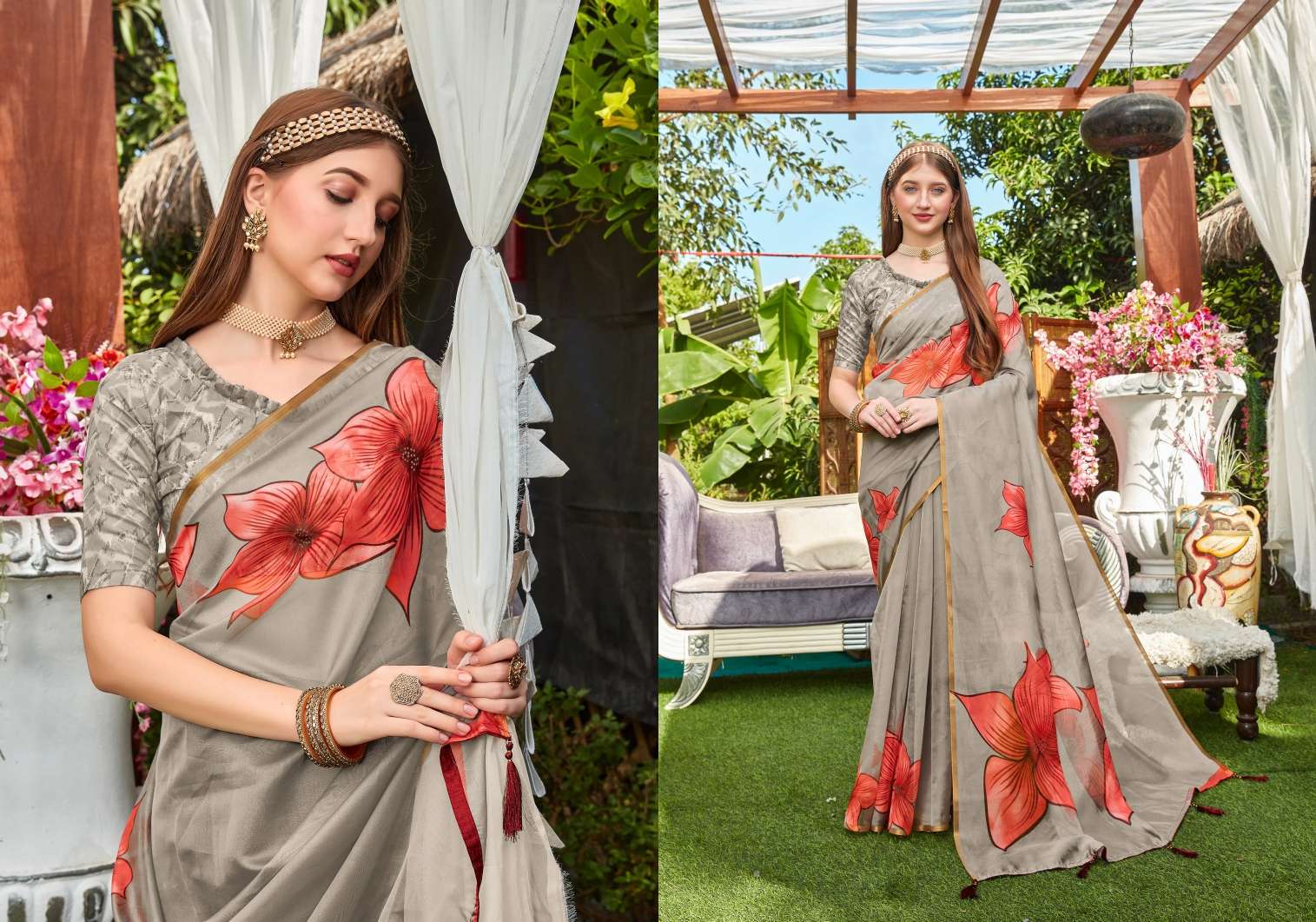 Saroj textile presents Rivvaa Designer Bollywood sarees catalogue