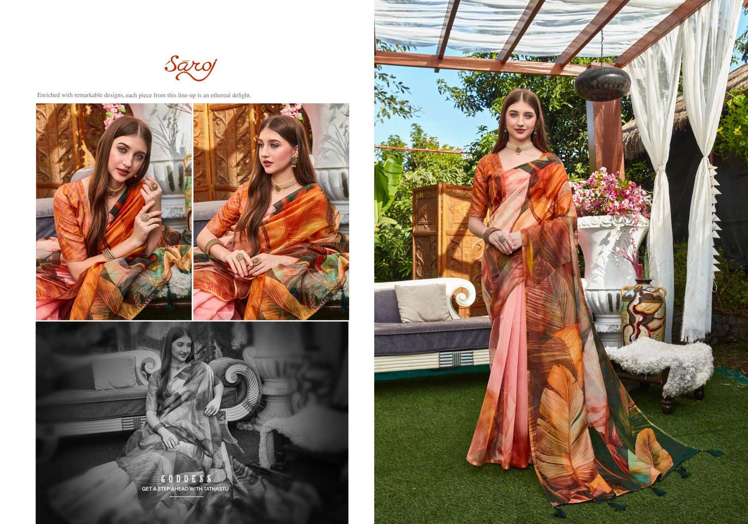 Saroj textile presents Rivvaa Designer Bollywood sarees catalogue