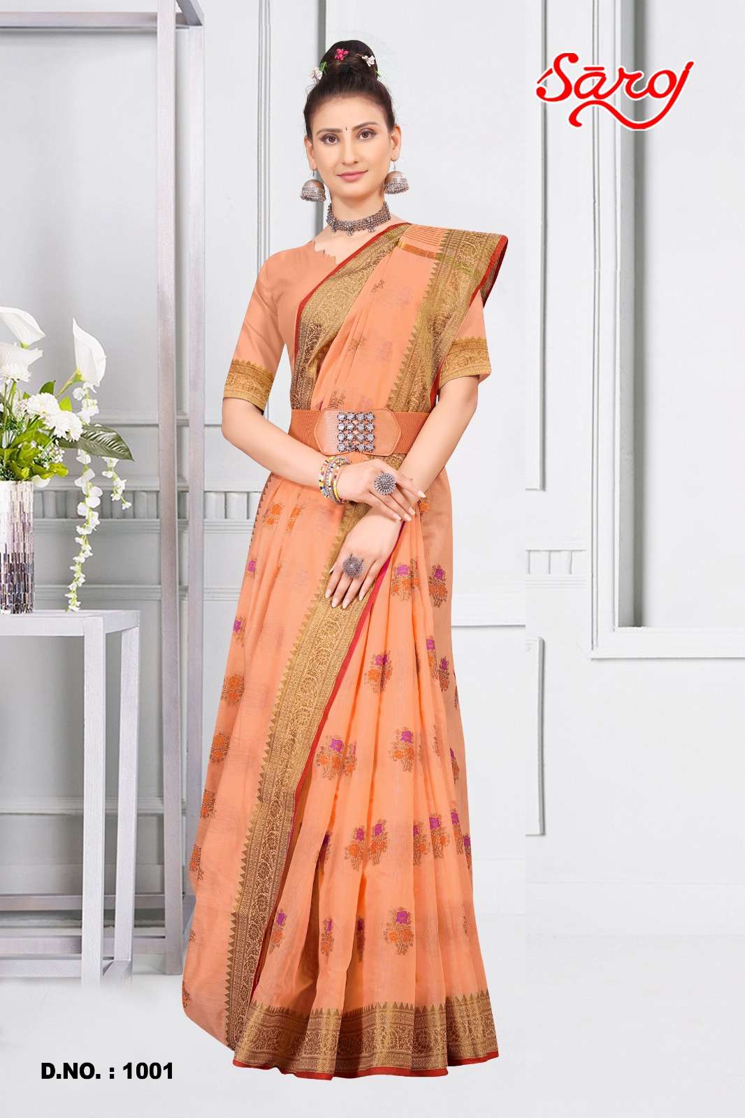 Saroj textile presents Shandaar vol-1 Cotton Designer sarees catalogue
