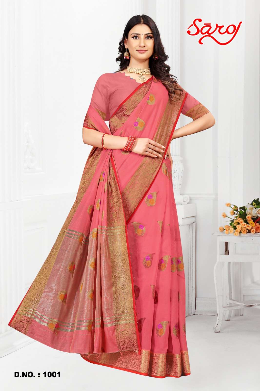 Saroj textile presents Shandaar vol-2 Cotton Designer sarees catalogue