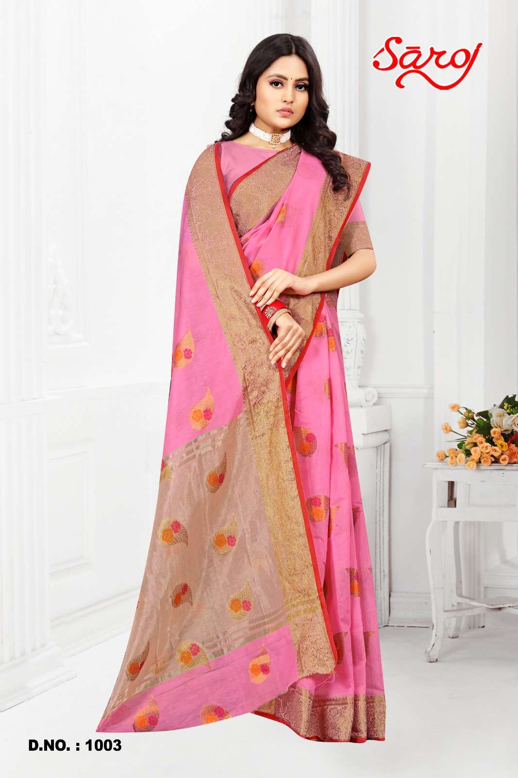 Saroj textile presents Shandaar vol-2 Cotton Designer sarees catalogue