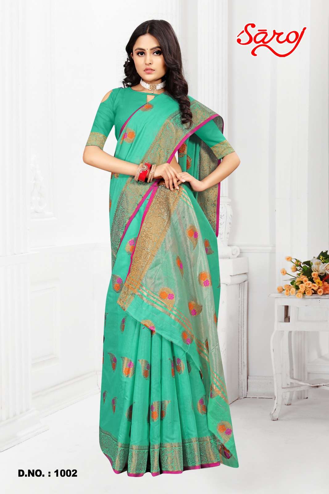 Saroj textile presents Shandaar vol-2 Cotton Designer sarees catalogue