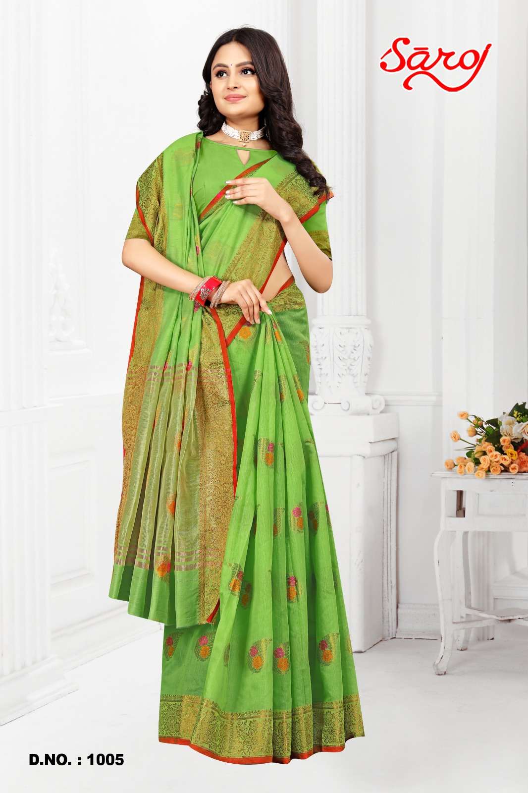 Saroj textile presents Shandaar vol-2 Cotton Designer sarees catalogue