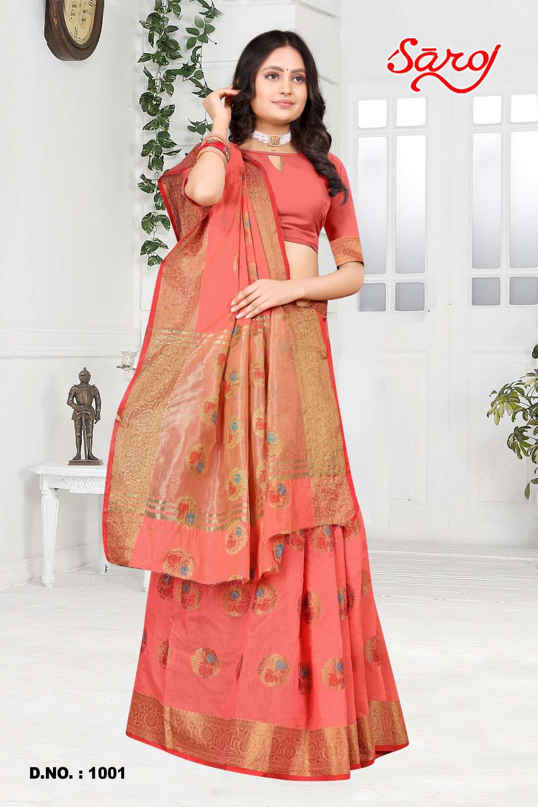 Saroj textile presents Shandaar vol-3 Cotton Designer sarees catalogue