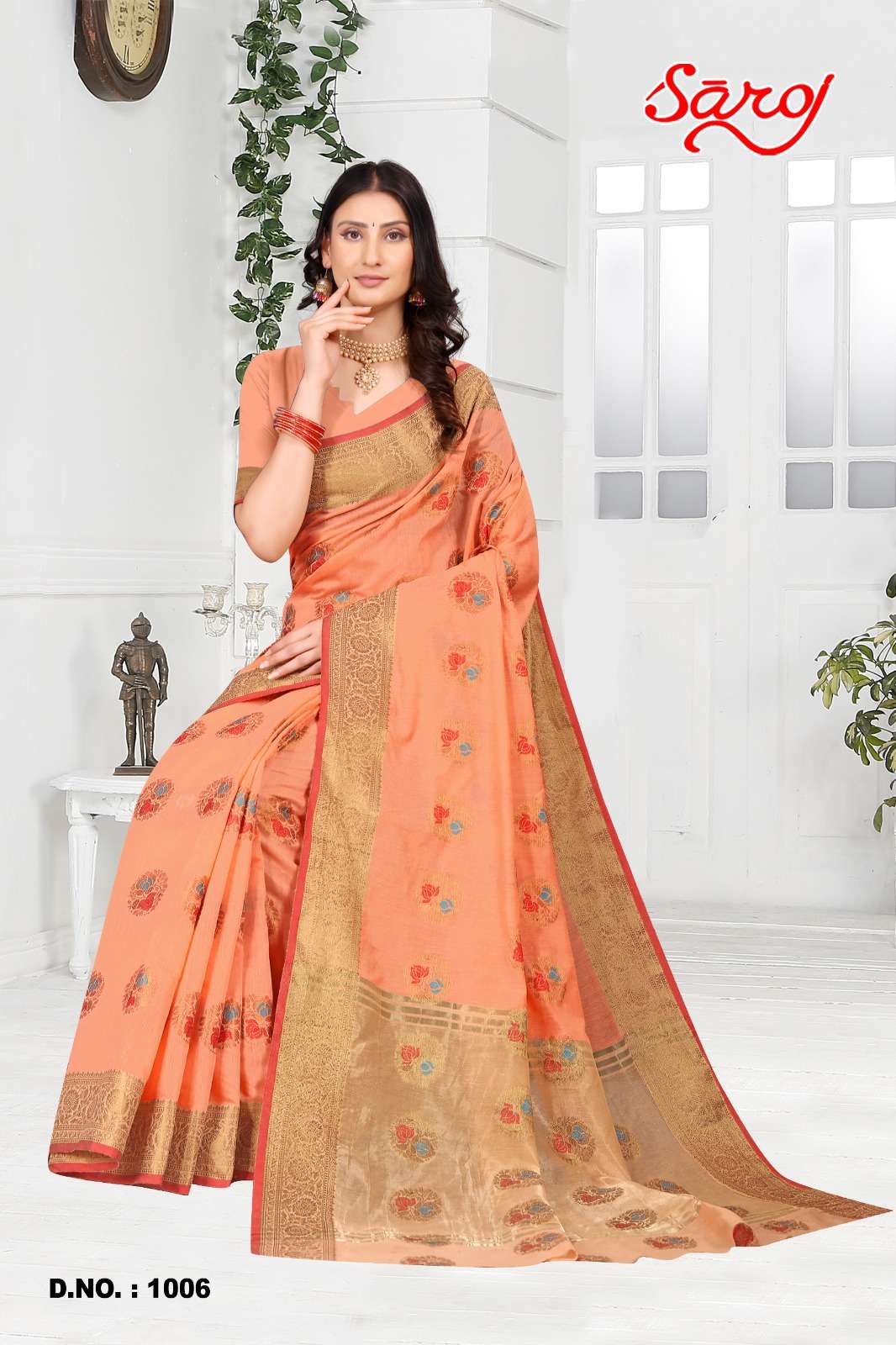 Saroj textile presents Shandaar vol-3 Cotton Designer sarees catalogue