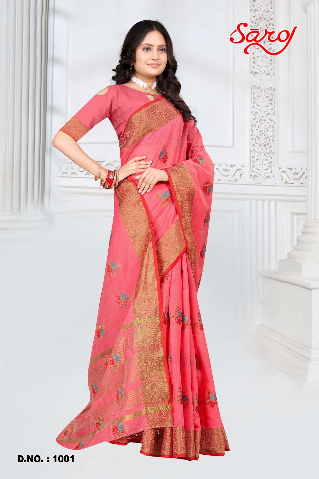 Saroj textile presents Shandaar vol-4 Cotton Designer sarees catalogue