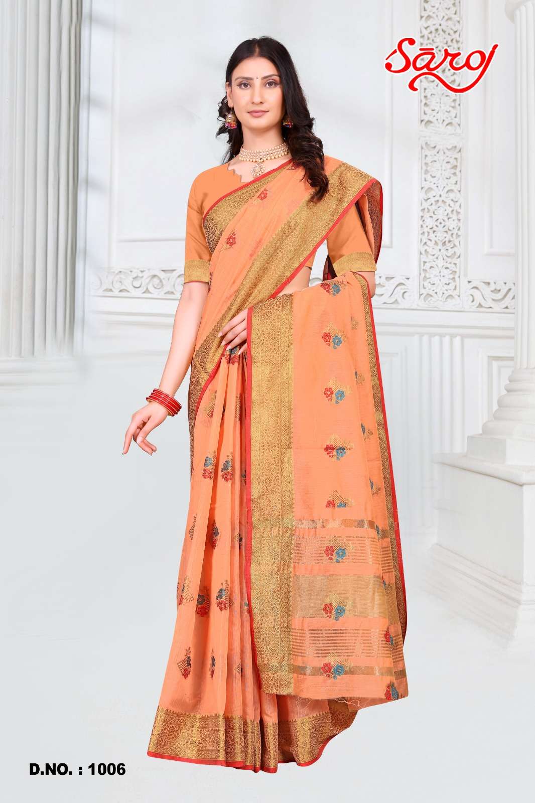 Saroj textile presents Shandaar vol-4 Cotton Designer sarees catalogue
