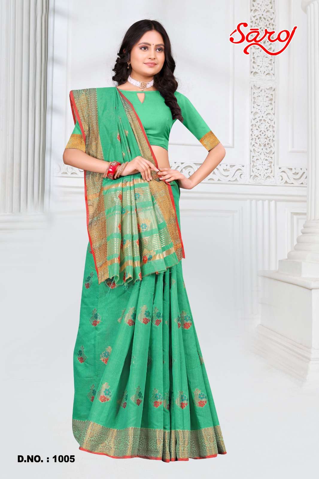 Saroj textile presents Shandaar vol-4 Cotton Designer sarees catalogue