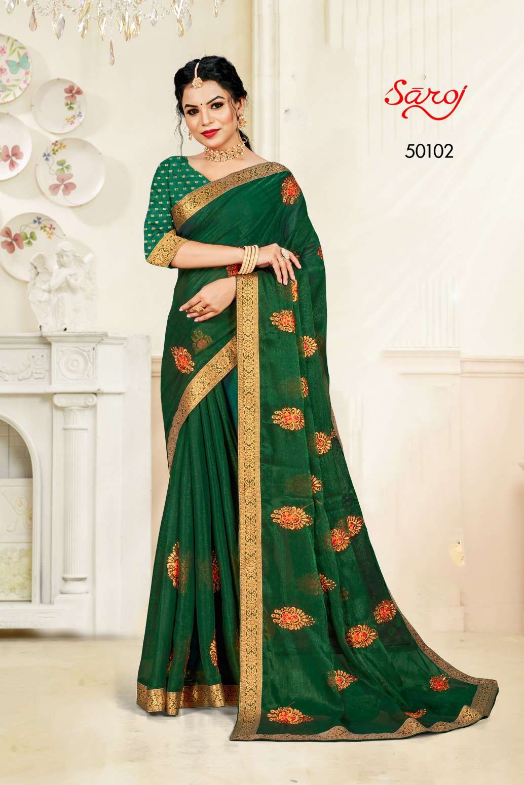 Saroj textile presents Shraddha vol-5 casual sarees catalogue