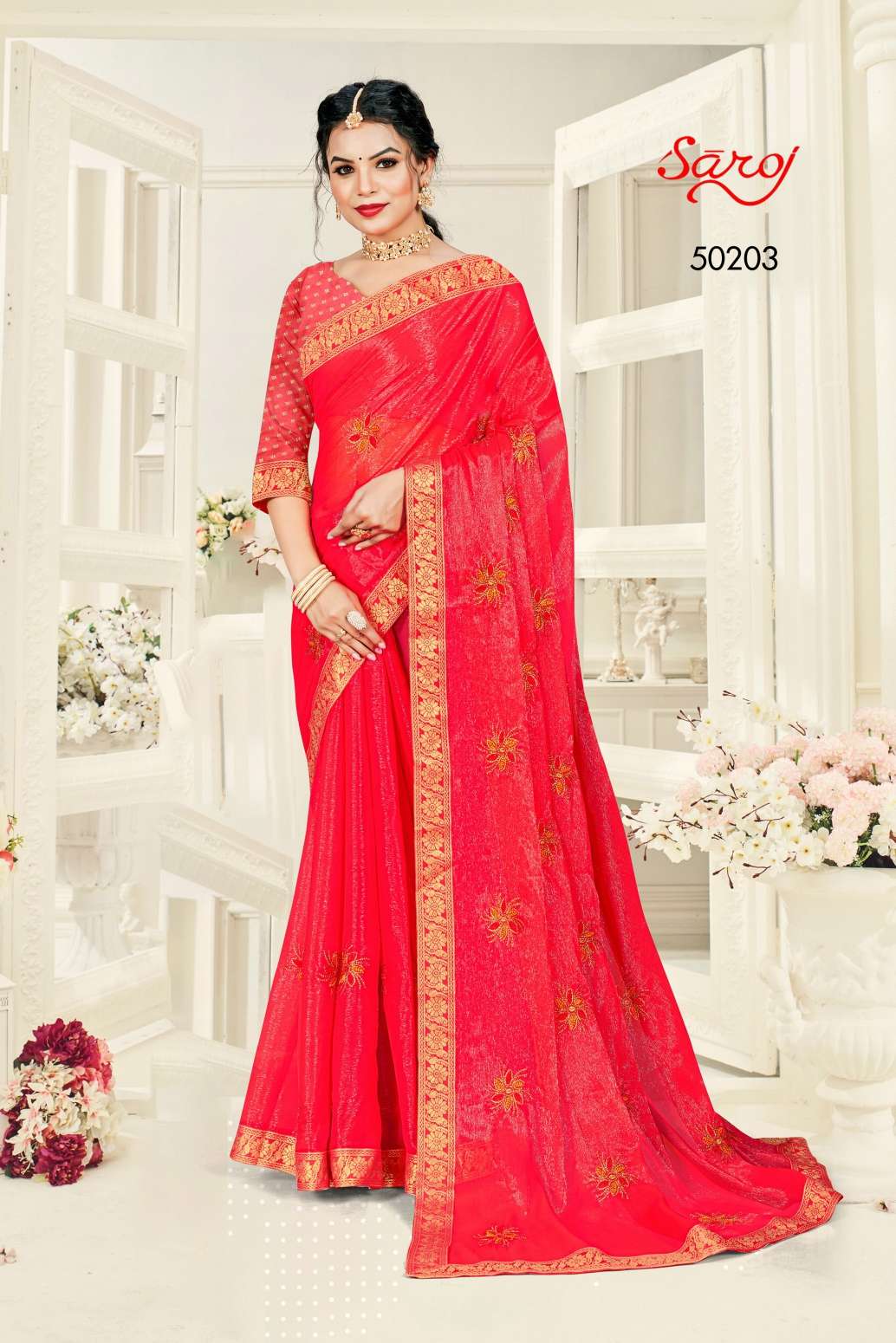 Saroj textile presents Shraddha vol-8 casual sarees catalogue