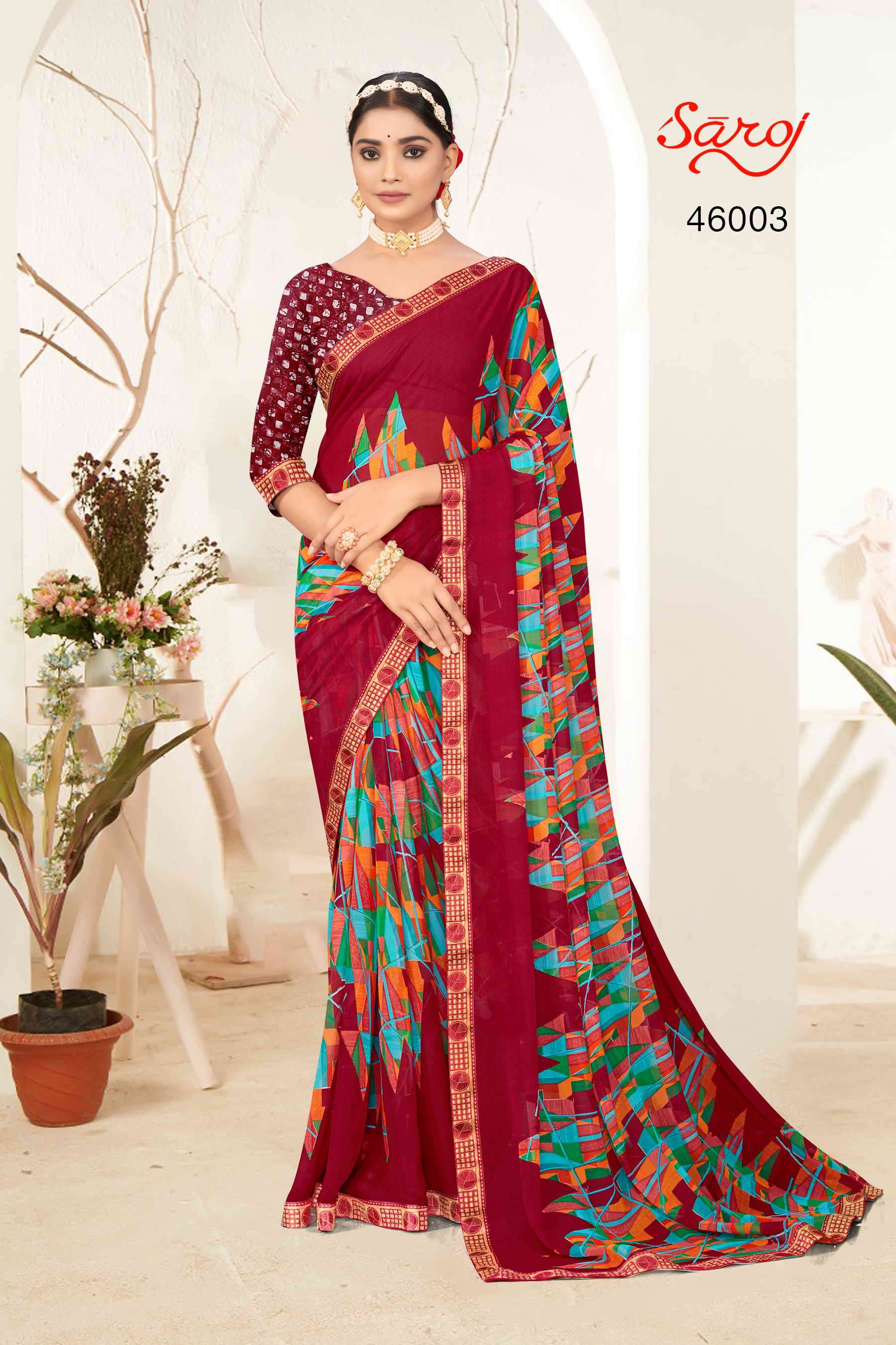 Saroj textile presents Sweet Melody Printed Designer Sarees Catalogue