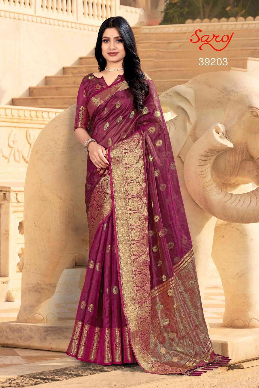 Saroj textile presents Vastukala vol 1 Banarasi sarees catalogue