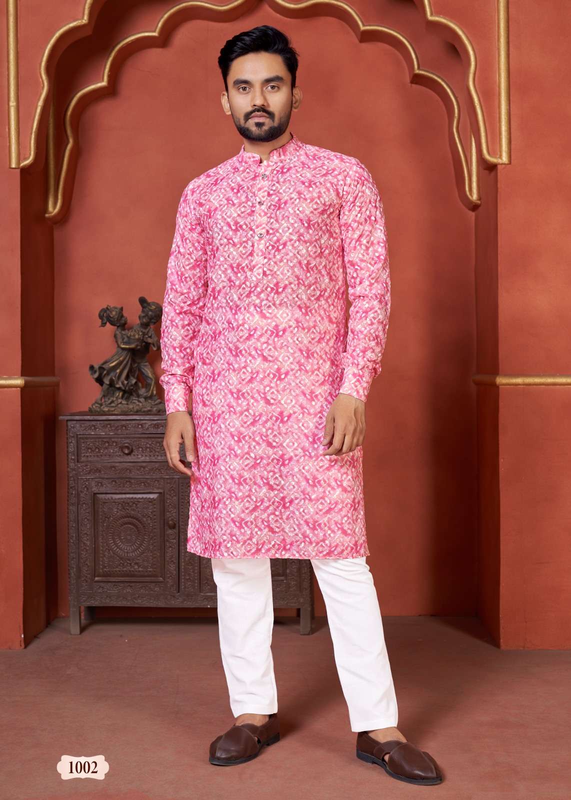Schiffli Kurta V-2 Mens Kurta  wholesale catalog